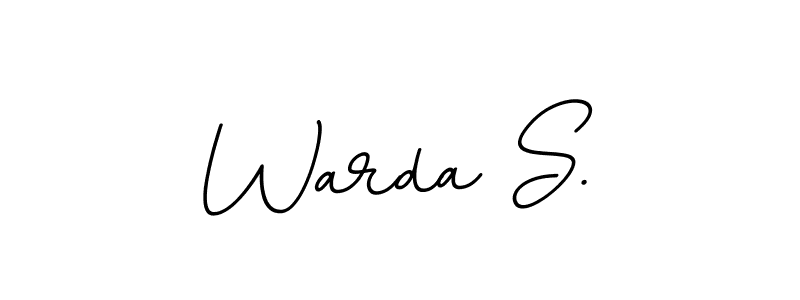 if you are searching for the best signature style for your name Warda S.. so please give up your signature search. here we have designed multiple signature styles  using BallpointsItalic-DORy9. Warda S. signature style 11 images and pictures png