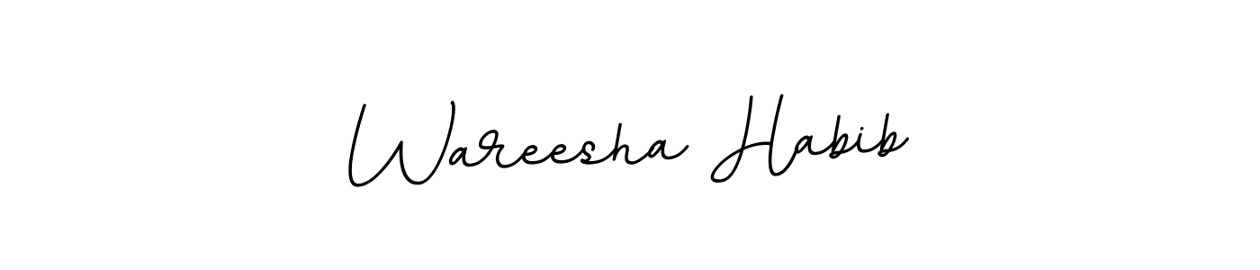 Wareesha Habib stylish signature style. Best Handwritten Sign (BallpointsItalic-DORy9) for my name. Handwritten Signature Collection Ideas for my name Wareesha Habib. Wareesha Habib signature style 11 images and pictures png