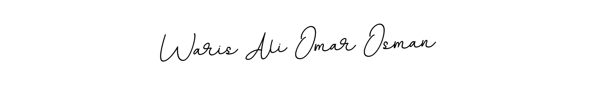 Design your own signature with our free online signature maker. With this signature software, you can create a handwritten (BallpointsItalic-DORy9) signature for name Waris Ali Omar Osman. Waris Ali Omar Osman signature style 11 images and pictures png