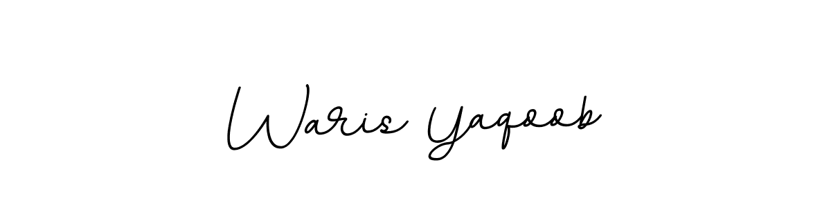 Design your own signature with our free online signature maker. With this signature software, you can create a handwritten (BallpointsItalic-DORy9) signature for name Waris Yaqoob. Waris Yaqoob signature style 11 images and pictures png