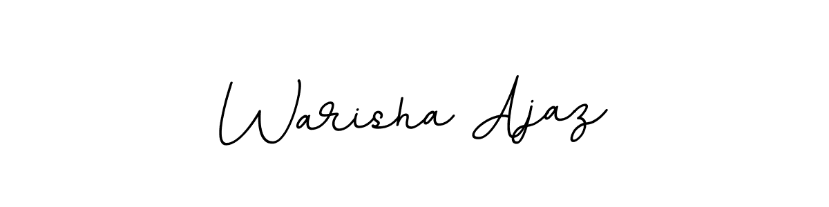 Design your own signature with our free online signature maker. With this signature software, you can create a handwritten (BallpointsItalic-DORy9) signature for name Warisha Ajaz. Warisha Ajaz signature style 11 images and pictures png