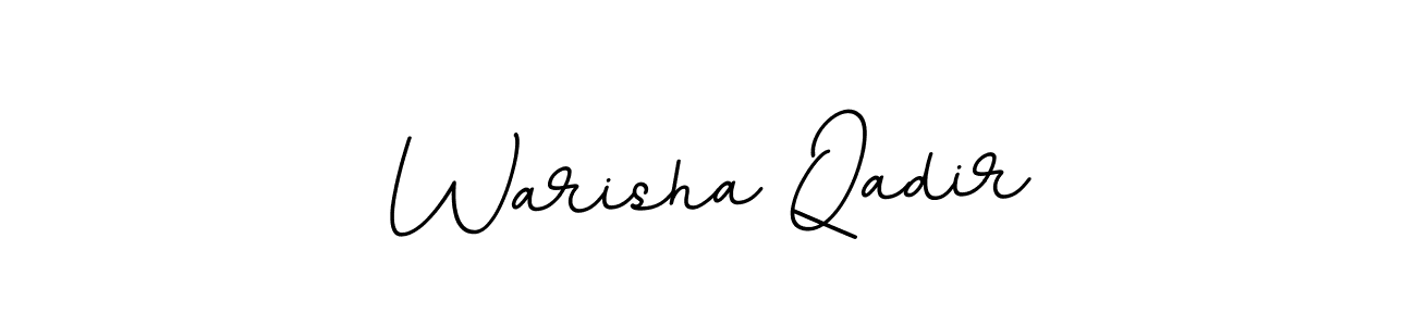 Design your own signature with our free online signature maker. With this signature software, you can create a handwritten (BallpointsItalic-DORy9) signature for name Warisha Qadir. Warisha Qadir signature style 11 images and pictures png