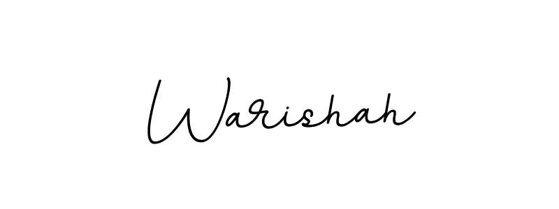 Warishah stylish signature style. Best Handwritten Sign (BallpointsItalic-DORy9) for my name. Handwritten Signature Collection Ideas for my name Warishah. Warishah signature style 11 images and pictures png