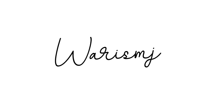 Make a beautiful signature design for name Warismj. With this signature (BallpointsItalic-DORy9) style, you can create a handwritten signature for free. Warismj signature style 11 images and pictures png