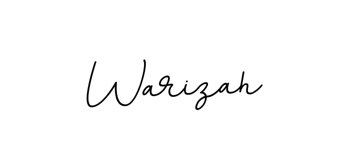 Use a signature maker to create a handwritten signature online. With this signature software, you can design (BallpointsItalic-DORy9) your own signature for name Warizah. Warizah signature style 11 images and pictures png