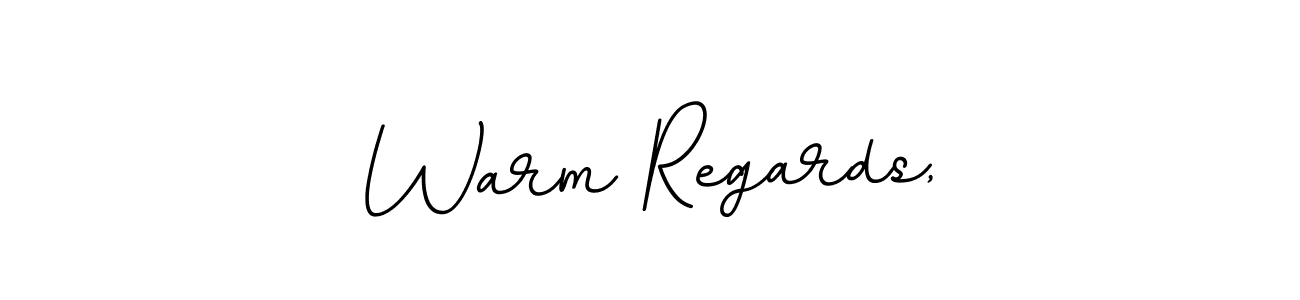 Warm Regards, stylish signature style. Best Handwritten Sign (BallpointsItalic-DORy9) for my name. Handwritten Signature Collection Ideas for my name Warm Regards,. Warm Regards, signature style 11 images and pictures png