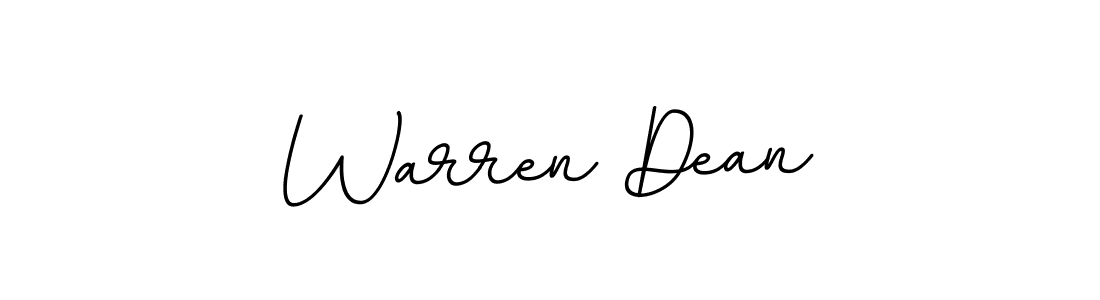 How to make Warren Dean name signature. Use BallpointsItalic-DORy9 style for creating short signs online. This is the latest handwritten sign. Warren Dean signature style 11 images and pictures png