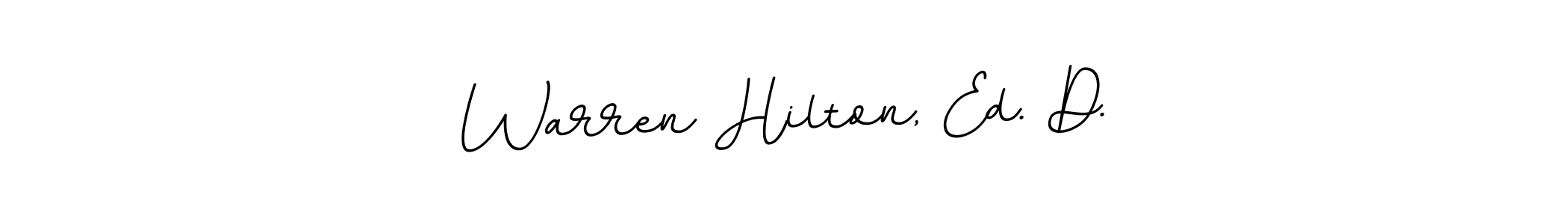 Design your own signature with our free online signature maker. With this signature software, you can create a handwritten (BallpointsItalic-DORy9) signature for name Warren Hilton, Ed. D.. Warren Hilton, Ed. D. signature style 11 images and pictures png