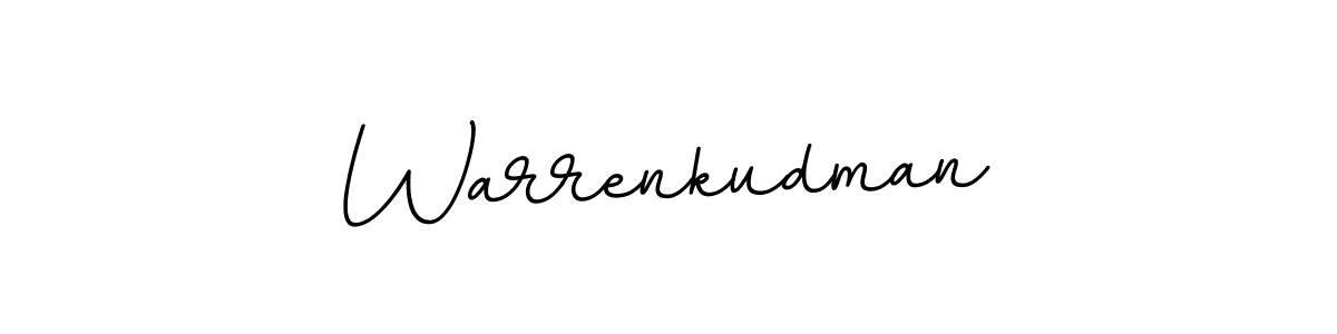 Design your own signature with our free online signature maker. With this signature software, you can create a handwritten (BallpointsItalic-DORy9) signature for name Warrenkudman. Warrenkudman signature style 11 images and pictures png