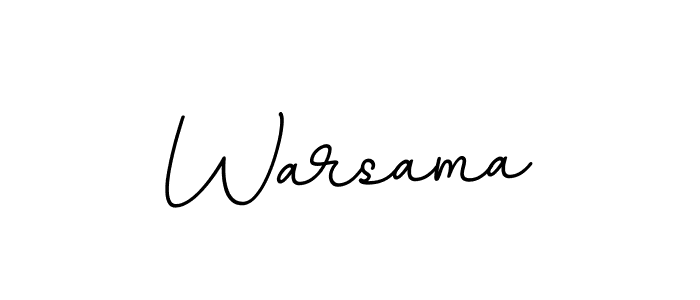 Make a beautiful signature design for name Warsama. With this signature (BallpointsItalic-DORy9) style, you can create a handwritten signature for free. Warsama signature style 11 images and pictures png