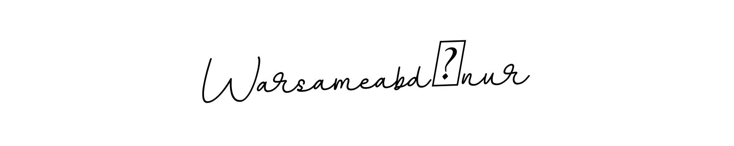 The best way (BallpointsItalic-DORy9) to make a short signature is to pick only two or three words in your name. The name Warsameabdınur include a total of six letters. For converting this name. Warsameabdınur signature style 11 images and pictures png