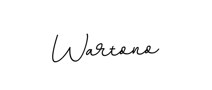 How to make Wartono signature? BallpointsItalic-DORy9 is a professional autograph style. Create handwritten signature for Wartono name. Wartono signature style 11 images and pictures png