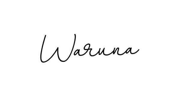 Use a signature maker to create a handwritten signature online. With this signature software, you can design (BallpointsItalic-DORy9) your own signature for name Waruna. Waruna signature style 11 images and pictures png