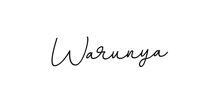 You should practise on your own different ways (BallpointsItalic-DORy9) to write your name (Warunya) in signature. don't let someone else do it for you. Warunya signature style 11 images and pictures png