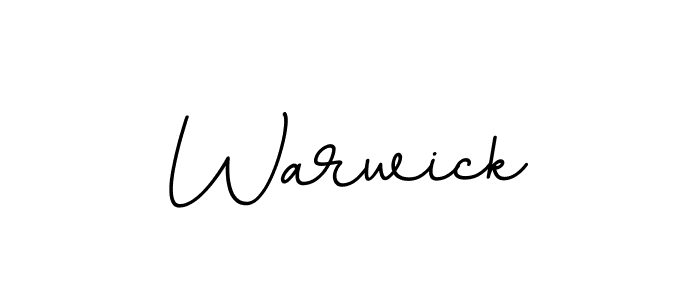 Design your own signature with our free online signature maker. With this signature software, you can create a handwritten (BallpointsItalic-DORy9) signature for name Warwick. Warwick signature style 11 images and pictures png