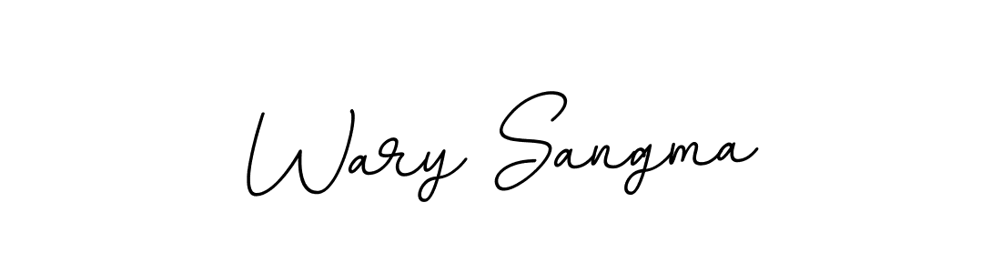 How to make Wary Sangma name signature. Use BallpointsItalic-DORy9 style for creating short signs online. This is the latest handwritten sign. Wary Sangma signature style 11 images and pictures png