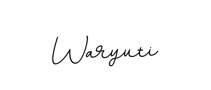 It looks lik you need a new signature style for name Waryuti. Design unique handwritten (BallpointsItalic-DORy9) signature with our free signature maker in just a few clicks. Waryuti signature style 11 images and pictures png