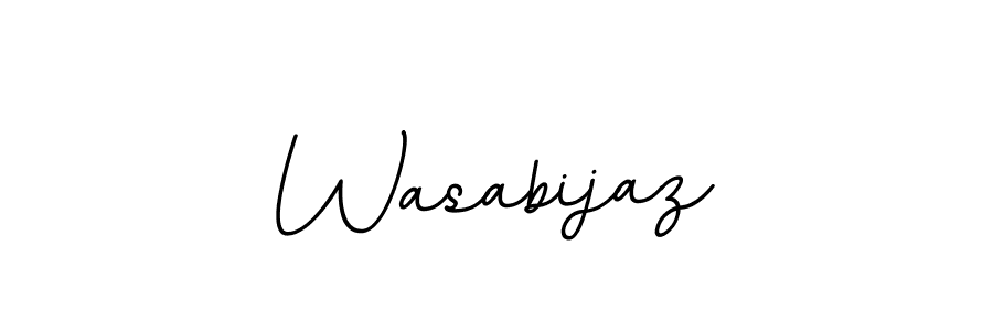 Create a beautiful signature design for name Wasabijaz. With this signature (BallpointsItalic-DORy9) fonts, you can make a handwritten signature for free. Wasabijaz signature style 11 images and pictures png