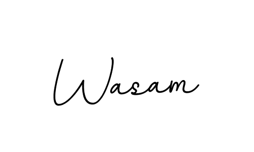 Design your own signature with our free online signature maker. With this signature software, you can create a handwritten (BallpointsItalic-DORy9) signature for name Wasam. Wasam signature style 11 images and pictures png
