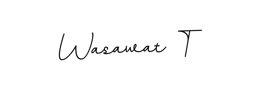 Also we have Wasawat T name is the best signature style. Create professional handwritten signature collection using BallpointsItalic-DORy9 autograph style. Wasawat T signature style 11 images and pictures png