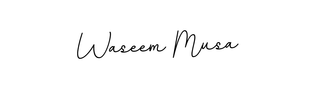You should practise on your own different ways (BallpointsItalic-DORy9) to write your name (Waseem Musa) in signature. don't let someone else do it for you. Waseem Musa signature style 11 images and pictures png