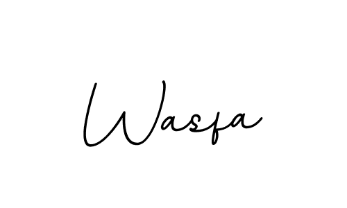 Design your own signature with our free online signature maker. With this signature software, you can create a handwritten (BallpointsItalic-DORy9) signature for name Wasfa. Wasfa signature style 11 images and pictures png