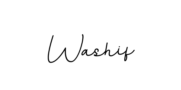 How to make Washif name signature. Use BallpointsItalic-DORy9 style for creating short signs online. This is the latest handwritten sign. Washif signature style 11 images and pictures png
