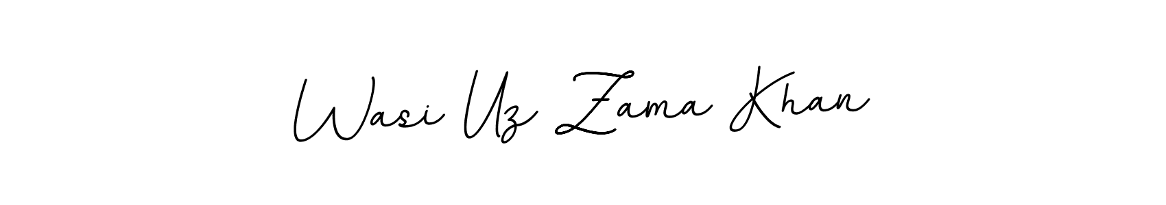 Create a beautiful signature design for name Wasi Uz Zama Khan. With this signature (BallpointsItalic-DORy9) fonts, you can make a handwritten signature for free. Wasi Uz Zama Khan signature style 11 images and pictures png