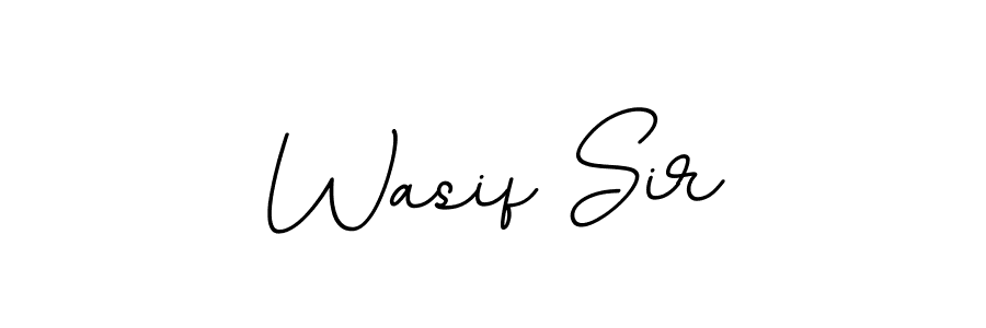 The best way (BallpointsItalic-DORy9) to make a short signature is to pick only two or three words in your name. The name Wasif Sir include a total of six letters. For converting this name. Wasif Sir signature style 11 images and pictures png
