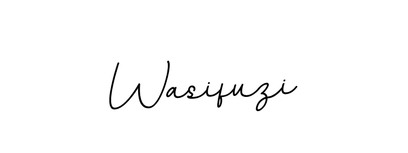 Use a signature maker to create a handwritten signature online. With this signature software, you can design (BallpointsItalic-DORy9) your own signature for name Wasifuzi. Wasifuzi signature style 11 images and pictures png