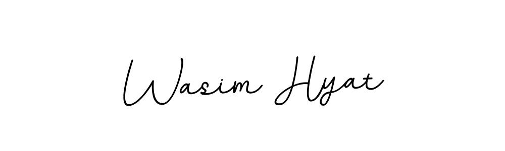 This is the best signature style for the Wasim Hyat name. Also you like these signature font (BallpointsItalic-DORy9). Mix name signature. Wasim Hyat signature style 11 images and pictures png
