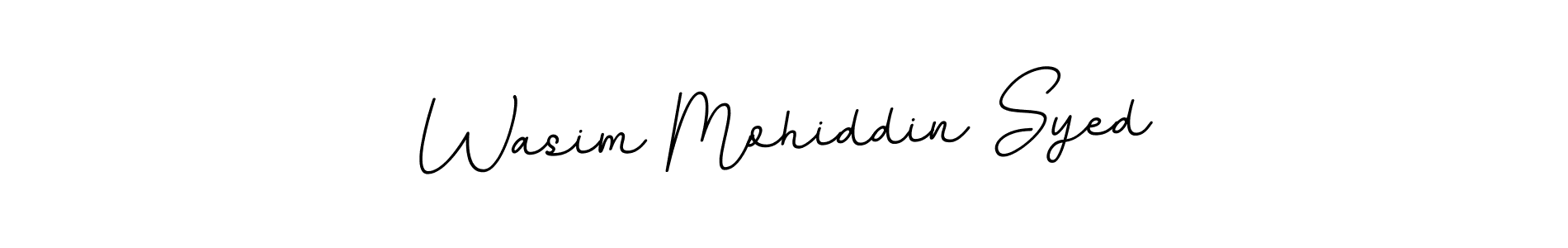 Wasim Mohiddin Syed stylish signature style. Best Handwritten Sign (BallpointsItalic-DORy9) for my name. Handwritten Signature Collection Ideas for my name Wasim Mohiddin Syed. Wasim Mohiddin Syed signature style 11 images and pictures png