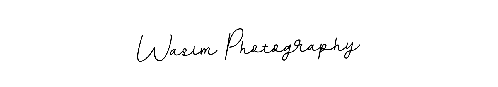 Wasim Photography stylish signature style. Best Handwritten Sign (BallpointsItalic-DORy9) for my name. Handwritten Signature Collection Ideas for my name Wasim Photography. Wasim Photography signature style 11 images and pictures png