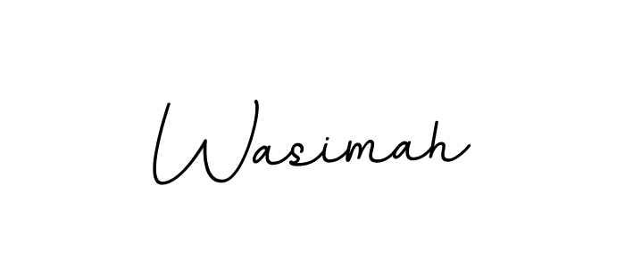 Wasimah stylish signature style. Best Handwritten Sign (BallpointsItalic-DORy9) for my name. Handwritten Signature Collection Ideas for my name Wasimah. Wasimah signature style 11 images and pictures png