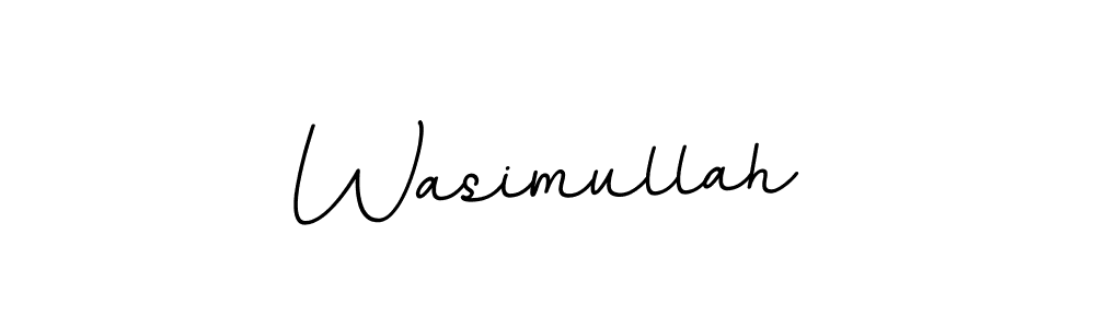 Make a beautiful signature design for name Wasimullah. With this signature (BallpointsItalic-DORy9) style, you can create a handwritten signature for free. Wasimullah signature style 11 images and pictures png