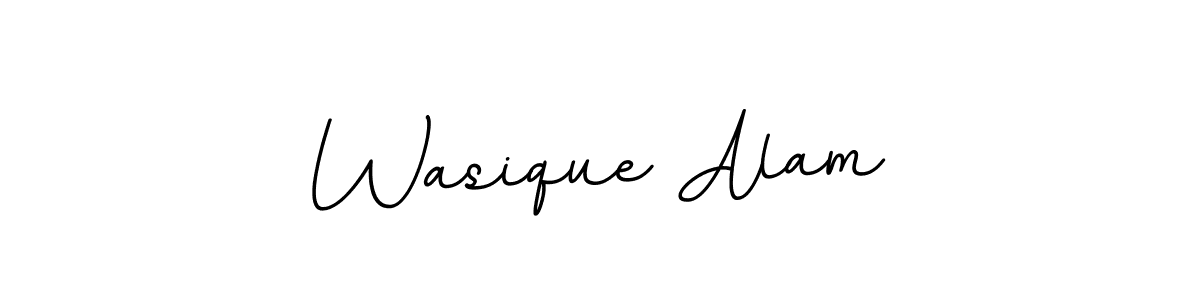 Make a beautiful signature design for name Wasique Alam. With this signature (BallpointsItalic-DORy9) style, you can create a handwritten signature for free. Wasique Alam signature style 11 images and pictures png