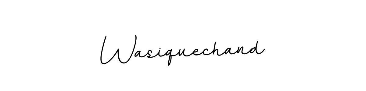 Design your own signature with our free online signature maker. With this signature software, you can create a handwritten (BallpointsItalic-DORy9) signature for name Wasiquechand. Wasiquechand signature style 11 images and pictures png