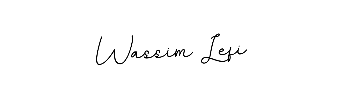The best way (BallpointsItalic-DORy9) to make a short signature is to pick only two or three words in your name. The name Wassim Lefi include a total of six letters. For converting this name. Wassim Lefi signature style 11 images and pictures png