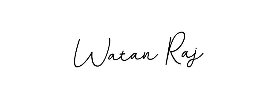 You should practise on your own different ways (BallpointsItalic-DORy9) to write your name (Watan Raj) in signature. don't let someone else do it for you. Watan Raj signature style 11 images and pictures png