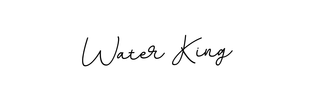 How to make Water King name signature. Use BallpointsItalic-DORy9 style for creating short signs online. This is the latest handwritten sign. Water King signature style 11 images and pictures png