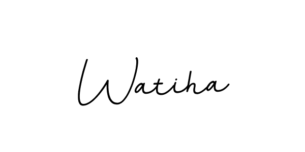 Also we have Watiha name is the best signature style. Create professional handwritten signature collection using BallpointsItalic-DORy9 autograph style. Watiha signature style 11 images and pictures png