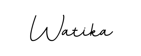 Quickly download Watika name signature in high-resolution PNG using BallpointsItalic-DORy9 style. Ready to insert into PDFs and online applications. Watika signature style 11 images and pictures png