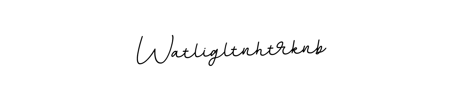 How to make Watligltnhtrknb name signature. Use BallpointsItalic-DORy9 style for creating short signs online. This is the latest handwritten sign. Watligltnhtrknb signature style 11 images and pictures png