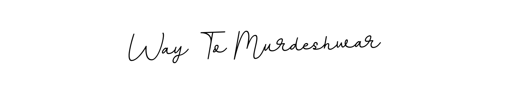 Use a signature maker to create a handwritten signature online. With this signature software, you can design (BallpointsItalic-DORy9) your own signature for name Way To Murdeshwar. Way To Murdeshwar signature style 11 images and pictures png