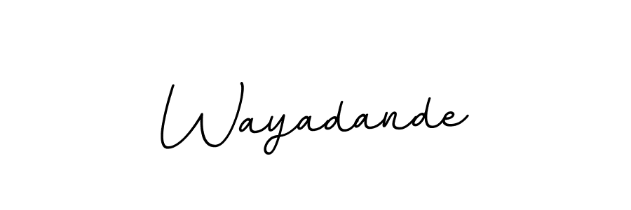 Wayadande stylish signature style. Best Handwritten Sign (BallpointsItalic-DORy9) for my name. Handwritten Signature Collection Ideas for my name Wayadande. Wayadande signature style 11 images and pictures png