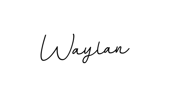 Create a beautiful signature design for name Waylan. With this signature (BallpointsItalic-DORy9) fonts, you can make a handwritten signature for free. Waylan signature style 11 images and pictures png