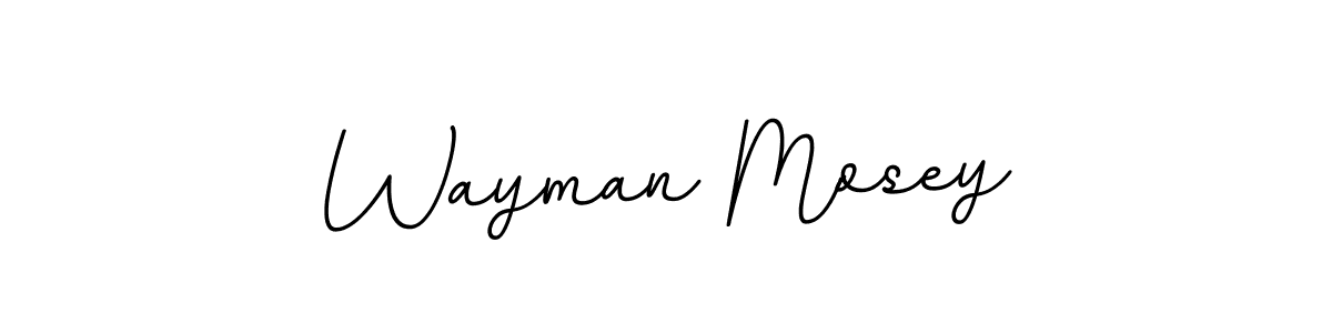 This is the best signature style for the Wayman Mosey name. Also you like these signature font (BallpointsItalic-DORy9). Mix name signature. Wayman Mosey signature style 11 images and pictures png