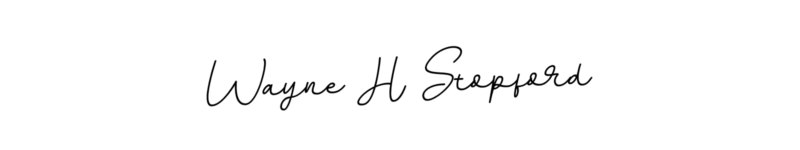 How to make Wayne H Stopford signature? BallpointsItalic-DORy9 is a professional autograph style. Create handwritten signature for Wayne H Stopford name. Wayne H Stopford signature style 11 images and pictures png