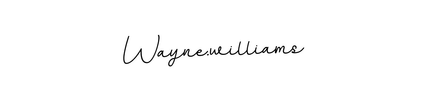 How to make Wayne.williams name signature. Use BallpointsItalic-DORy9 style for creating short signs online. This is the latest handwritten sign. Wayne.williams signature style 11 images and pictures png