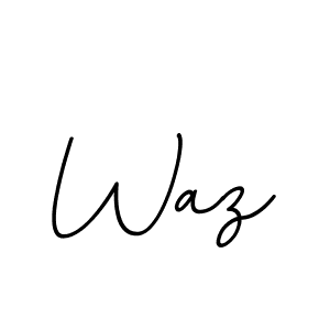 You should practise on your own different ways (BallpointsItalic-DORy9) to write your name (Waz) in signature. don't let someone else do it for you. Waz signature style 11 images and pictures png